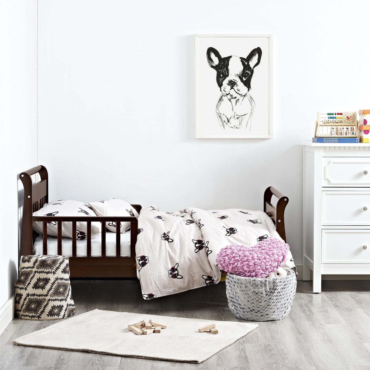 Baby Relax Sleigh Toddler Bed with Safety Rails