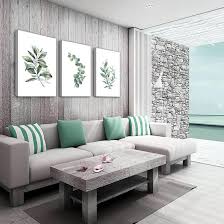 Lapremoly Large Canvas Wall Art For Living Room Modern Wall Decor For Bedroom Plants Green Leaves Wall Paintings Kitchen Home Decorations Pictures Bathroom Posters Prints Artwork Room Mural Works 20in x 28in