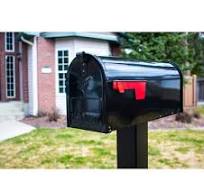 Gibraltar Classic Black Galvanized Steel Post Mount Mailbox