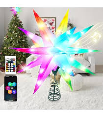 Smart 20' Christmas Star Tree Topper with Lights - 72 LED 3D Foldable Stars Shell 16 Million Colors Advanced App Control Music Sync with Remote Indoor Outdoor Decorations (Hollow Star)