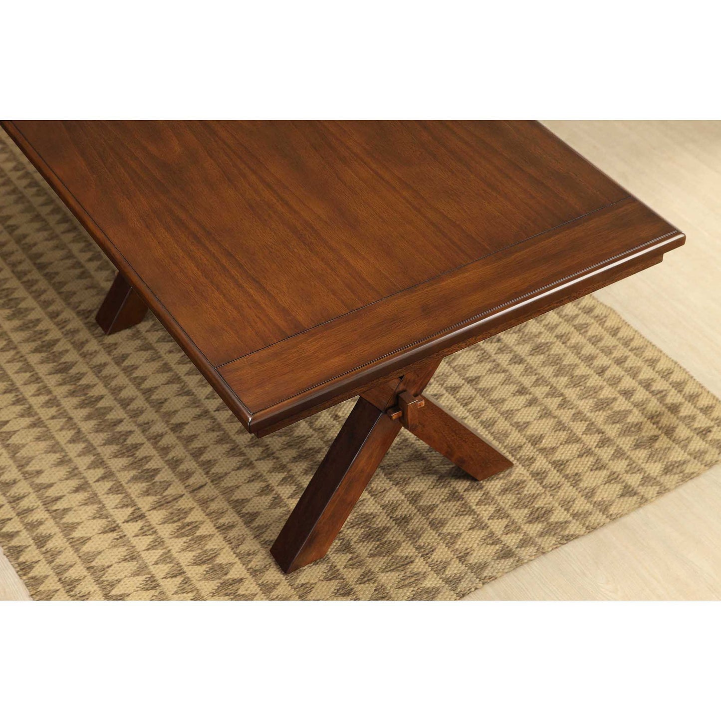 Better Homes & Gardens Maddox Crossing Dining Table, Brown Finish