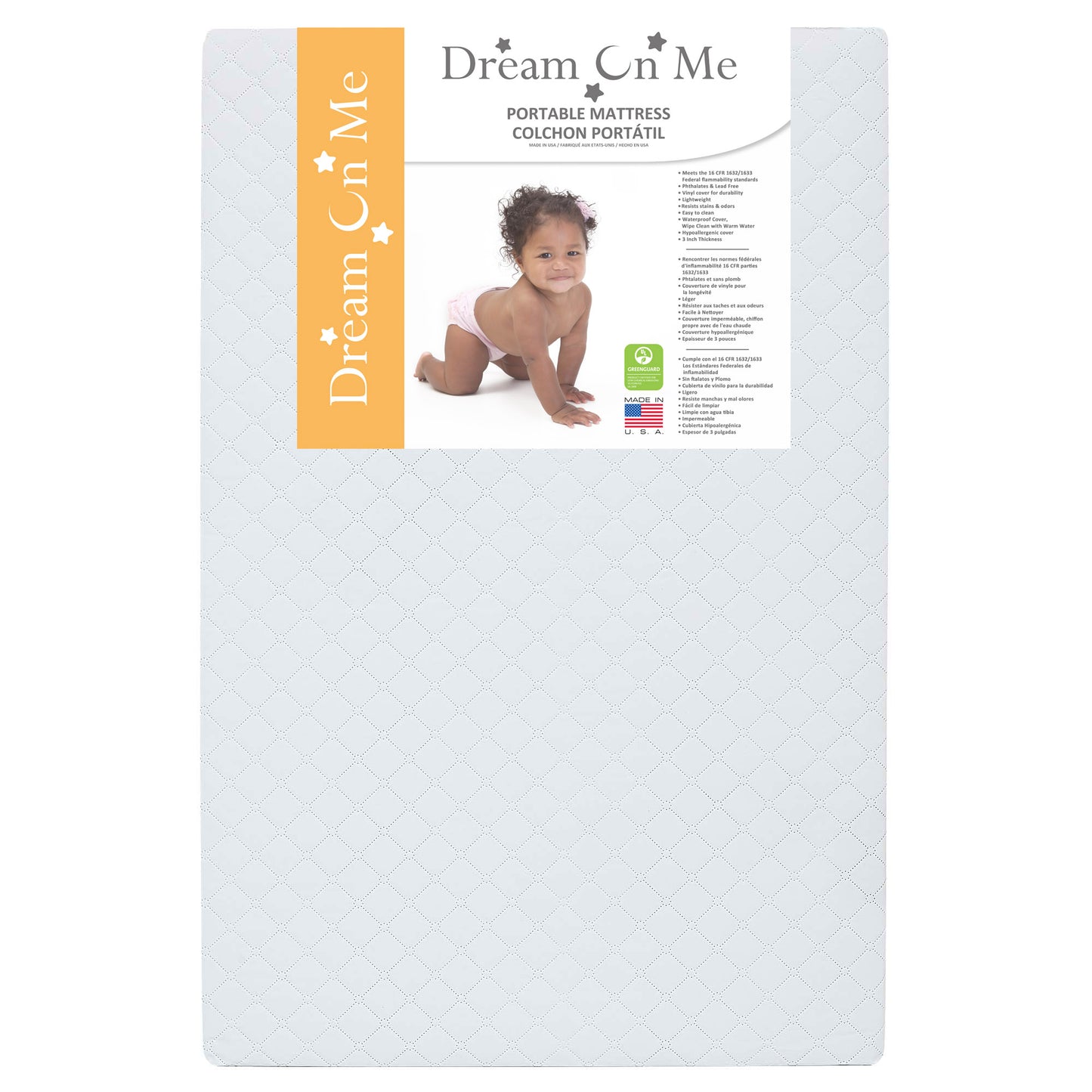 Dream On Me Portable Crib Mattress