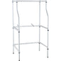 Magic Chef Compact Adjustable Powder Coat Metal Laundry Drying Rack Stand, White