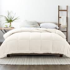 Ienjoy Home Ivory Solid Full/Queen Comforter with (Down Alternative Fill)