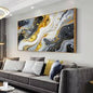 Piy Painting Wall Art Framed Abstract Canvas Artwork Decor Modern Colorful Black Gray and Gold Picture Marble Print Paintings for Living Room Bedroom Home Office Walls Ready to Hang 20.00' x 40.00'