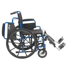 Drive Medical Blue Streak Wheelchair w/Flip Back Desk Arms