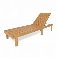 Nadine Chaise Lounge, Teak Finish - 63493.00WTC