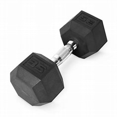 CAP Barbell, 35lb Coated Hex Dumbbell, Single