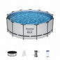 Bestway Steel Pro MAX 13x48' Round Above Ground Swimming Pool with Pump & Cover